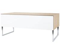 Norstone Khalm 140 Chêne et Blanc - Meuble TV