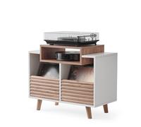 Norstone Meuble hi-fi Oslo 800 – 2 tiroirs vinyles, 160 disques – Mélaminé