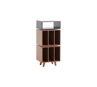 Norstone Stockholm 1100 Noir et Noyer - Meuble Hifi