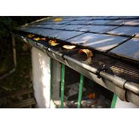 Nortene 140084 6 m x 17 cm Feuille d'évacuation gouttière/Protection avec Clips de Fermeture - Noir