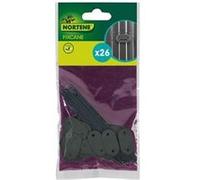 NORTENE Clips de fixation canisse FIXCANE - Pack de 26 pièces - Gris - 1,4 mm Gris
