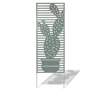Panneau en métal Deco Panel bleu/vert - 0,60 x 1,50 m - pose murale ou sur sol meuble