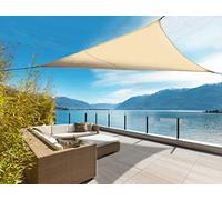 Nortene Voile d'ombrage élastique Sunnet Kit Elastic Beige - Triangle 3,40 x 3,40 x 3,40 m