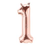 'North Star Ballon Foil 16 "-40 cm Nombre 1-Rose Gold, Or, 5 ns01364 - 01