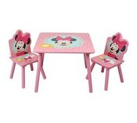 NORTH STAR Ensemble table et 2 chaises pour enfants - Minnie Mouse Disney Rose G