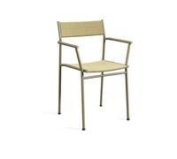 Northern Chaise avec accoudoirs Vev Grey beige-natural rope