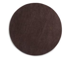 Northern Tapis rond Row Ø200 cm Marron foncé