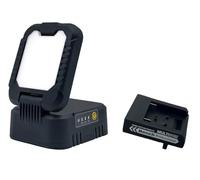 Northpoint Lampe de travail LED - Projecteur de chantier - Avec batterie - Pliable - 6500 K - 1600 lm - Pour batteries Bosch/Makita 18 V - Pliable à 180° - Adaptateur Bosch