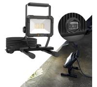 Northpoint Projecteur de chantier LED Blackline - Puissance : 20 W - 1600 lm - Cadre stable - Interrupteur marche/arrêt et câble de 3 m