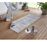 NORTHRUGS Biri Tapis pour l'intérieur et l'extérieur - 80 x 350 cm - Réversible - Résistant aux intempéries - Style bohème Vintage - pour Balcon, terrasse, Jardin, Jardin d'hiver, Salon - Imperméable