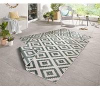 NORTHRUGS Tapis d'extérieur réversible Malte résistant aux intempéries - Motif géométrique Moderne - pour Balcon, terrasse, Jardin, Jardin d'hiver - Tapis de Salon imperméable - en polypropylène -