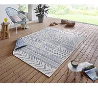 NORTHRUGS Tapis d'intérieur et d'extérieur Biri - 80 x 150 cm - Tapis réversible résistant aux intempéries - Style bohème - Design vintage - Pour balcon, terrasse, jardin, véranda, salon - Imperméable