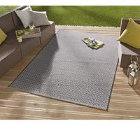 NORTHRUGS Tapis d'intérieur et d'extérieur Coin - 200 x 290 cm - Résistant aux intempéries - Moderne - Couleur Unie - pour Balcon, terrasse, Jardin, Jardin d'hiver, salon - Étanche - Noir