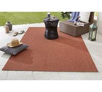 NORTHRUGS Tapis d'intérieur et d'extérieur Match - 160 x 230 cm - Résistant aux intempéries - Moderne - Couleur Unie - pour Balcon, terrasse, Jardin, Jardin d'hiver, Salon - Imperméable - Terra