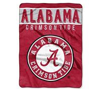 Northwest Basic Throw NCAA Alabama Crimson Tide Couverture Raschel 152,4 x 203,2 cm Mixte Adulte, 60" x 80"