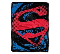 Northwest DC Comics Superman, Super Rip Shield Micro Raschel Couverture, 116,8 x 152,4 cm, Multicolore, 1 pièce