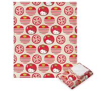 Northwest Hello Kitty Couverture en Soie au Toucher 127 x 152,4 cm, Fille Tomate