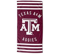 Northwest NCAA Texas A&M Aggies Serviette de Plage Rayures 76,2 x 152,4 cm