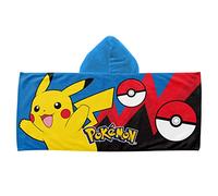 Northwest Pokemon Bounce and Bolt Serviette de Plage à Capuche pour Jeunes, 53,3 x 129,5 cm