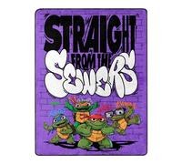 Northwest Teenage Mutant Ninja Turtles Couverture Toucher Soie, 116,8 x 152,4 cm, Directement sorti des égouts