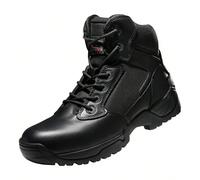 NORTIV 8 Bottes militaires pour hommes Bottes tactiques avec fermeture éclair Bottes de sécurité Bottes de combat Bottes de combat Armée Chaussures de randonnée en plein air Matériau de la semelleCaou