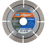 Norton Clipper disque à tronçonner diamanté (Ø 125 mm alésage 22,23 mm / pour meuleuse d'angle largeur de segment 2,2 mm) - 70184607953