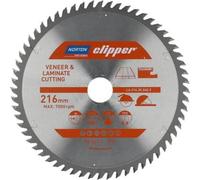Norton Clipper lame de scie circulaire pour laminés, contreplaqués, revêtus, 250x30 60Z