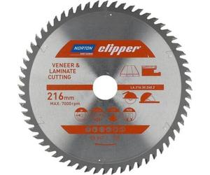 Norton Clipper lame de scie circulaire pour laminés, contreplaqués, revêtus, 250x30 60Z