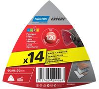 Norton Lot de 14 Patins Delta expert 95 mm Grain 120