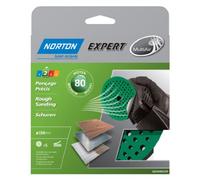 Norton Lot de 5 Disque Pex auto-agrippants expert Diamètre 150 Grain 80 Multi Air