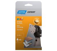 Norton Lot de 6 Patins auto agrippants expert 98 x 140 mm Grain 180