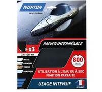 Peuille impermeable 23 x 28 cm grain 800 usage itensif (lot de 3)