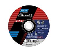 Norton Vulcan Lot de 25 disques de meulage en acier inoxydable inoxydable 125 x 1,0 x 22,23 125 mm