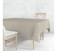 Nortufting Nappe Tissu Coton Enduit - Imperméable, Résistante & Anti Taches - Nappe Déco Élégante, Facile à Nettoyer pour Table Intérieur & Extérieur (Écorce Marron, Rectangle 140 x 100 cm)