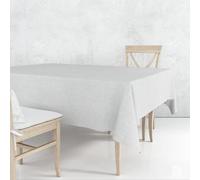 Nortufting Nappe Tissu Coton Enduit - Imperméable, Résistante & Anti Taches - Nappe Déco Élégante, Facile à Nettoyer pour Table Intérieur & Extérieur (Nuage Gris, Rectangle 140 x 400 cm)