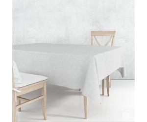 Nortufting Nappe Tissu Coton Enduit - Imperméable, Résistante & Anti Taches - Nappe Déco Élégante, Facile à Nettoyer pour Table Intérieur & Extérieur (Nuage Gris, Ovale 140 x 240 cm)