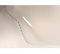 Nortufting Nappe Transparente 0,30 mm d'épaisseur - Largeur 140 cm - Roulé sur Tube (sans Plis) (Ovale 140 x 200 cm)