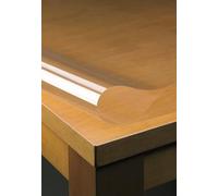 Nortufting Nappe Transparente Ronde/Ovale - 0,20 mm d'épaisseur - Largeur 140 cm - Roulé sur Tube (sans Plis) (Ovale 140 x 240 cm)