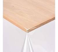 Nortufting Nappe Transparente Ronde/Ovale 0,50 mm d'épaisseur- Largeur 140 cm - Roulé sur Tube (sans Plis) (Ovale 140 x 200 cm)