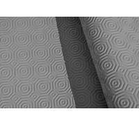 Nortufting Protège Table sous Nappe PVC Gris - Largeur 140 cm - Roulé sur Tube en Carton (sans Plis) (Ovale 140 x 300 cm)