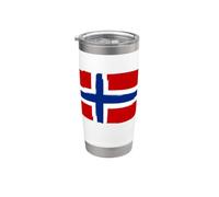 NORVÈGE NORGE NORVÉGIENNE EUROPE SPORT FEMMES HOMMES ENFANTS Gobelet isotherme en acier inoxydable double paroi
