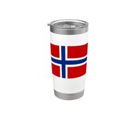 NORVÈGE NORGE NORVÉGIENNE EUROPE SPORT FEMMES HOMMES ENFANTS Gobelet isotherme en acier inoxydable double paroi