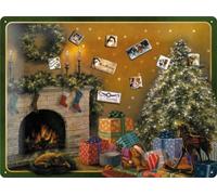 Nostalgic-Art 25012 Tableau magnétique Motif Sapin de Noël 9 aimants Inclus 30 x 40 cm