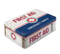 Nostalgic-Art 30721 Pharmacy First Aid II Boîte de rangement pour nécessaire de pharmacie Format plat, Design Vintage