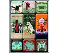 Nostalgic-Art 83015 Spirit Drinks and Beer, Magnet Set 9-Piece