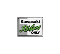 Nostalgic-Art Aimant de réfrigérateur rétro 6 x 8 cm Kawasaki - Riders Only Ninja - Idée Cadeau Biker en Métal Vintage