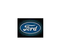 Nostalgic-Art Aimant de réfrigérateur rétro Ford - Logo Blue Shine - Idée Cadeau pour Accessoires de Voiture Fans en métal Vintage 6 x 8 cm
