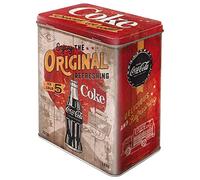 Nostalgic-Art Boîte en métal rétro L, 3 l, Cola - Original Coke | original Coca-Cola license product (OLP), boîte à café, design vintage, Idée cadeau pour fans de Coke