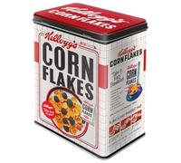 Nostalgic-Art Boîte en métal rétro L, 3 l, Kellogg's - Corn Flakes Bowl | original Kellogg's license product (OLP), boîte de conservation, design vintage, Idée cadeau pour la cuisine