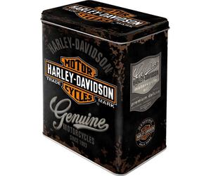 Nostalgic Art Harley-Davidson Genuine Logo, boîte de conserve L 14 cm x 20 cm x 10 cm